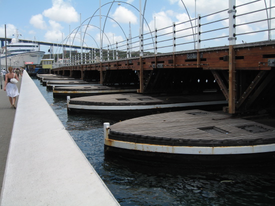 The bridge in the open position