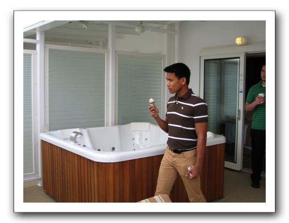 The ice cream was free!