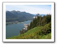 Above Juneau and the tram