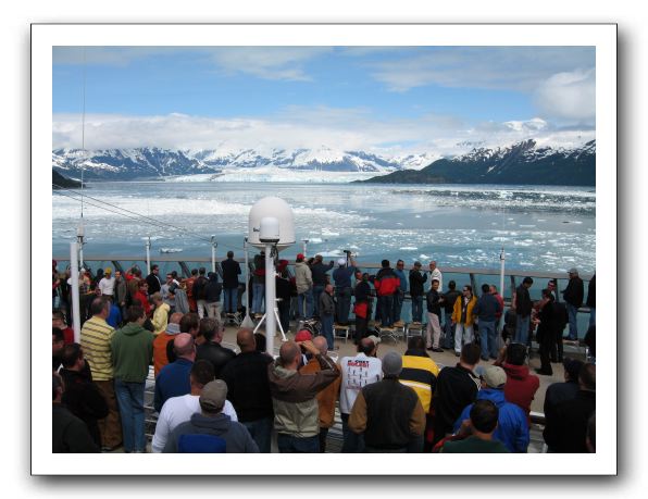 Approaching Hubbard Glacier