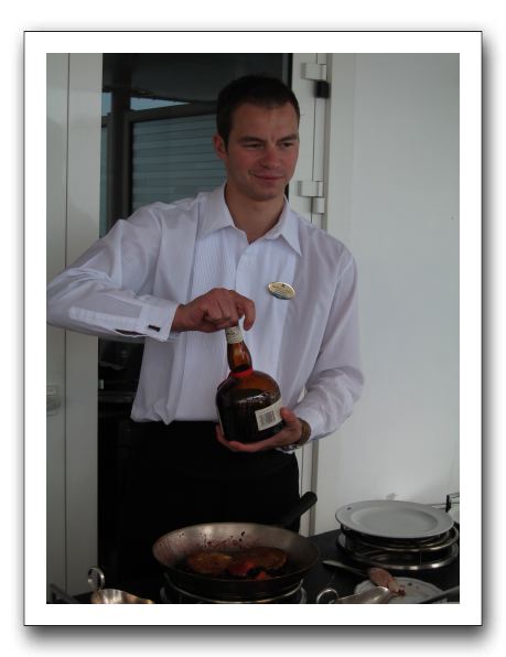 Martin makes dessert