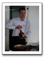 Martin makes dessert