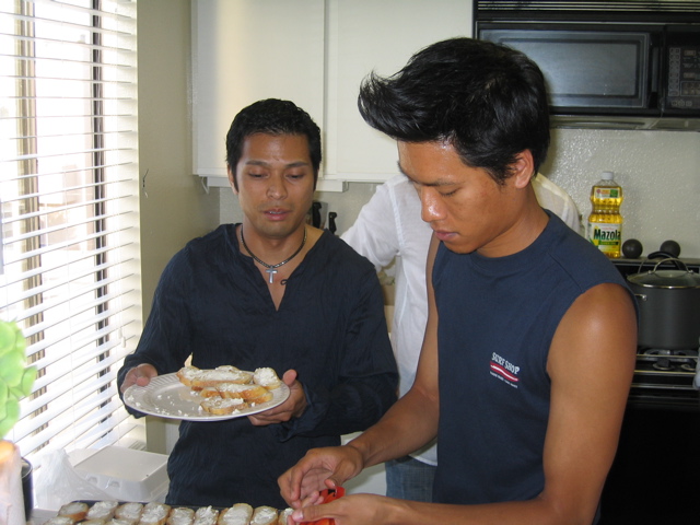 No, it's cheese first...